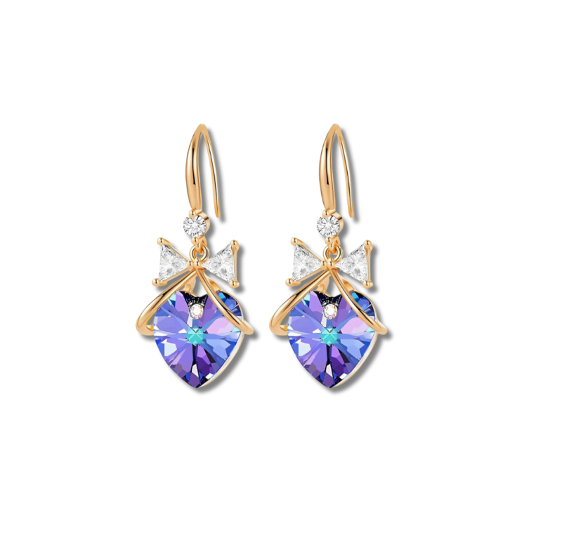 Crystal Heart Earrings