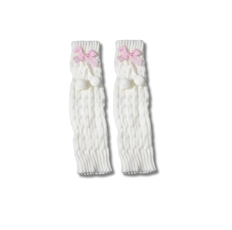 Cute Furry Ball Leg Warmers