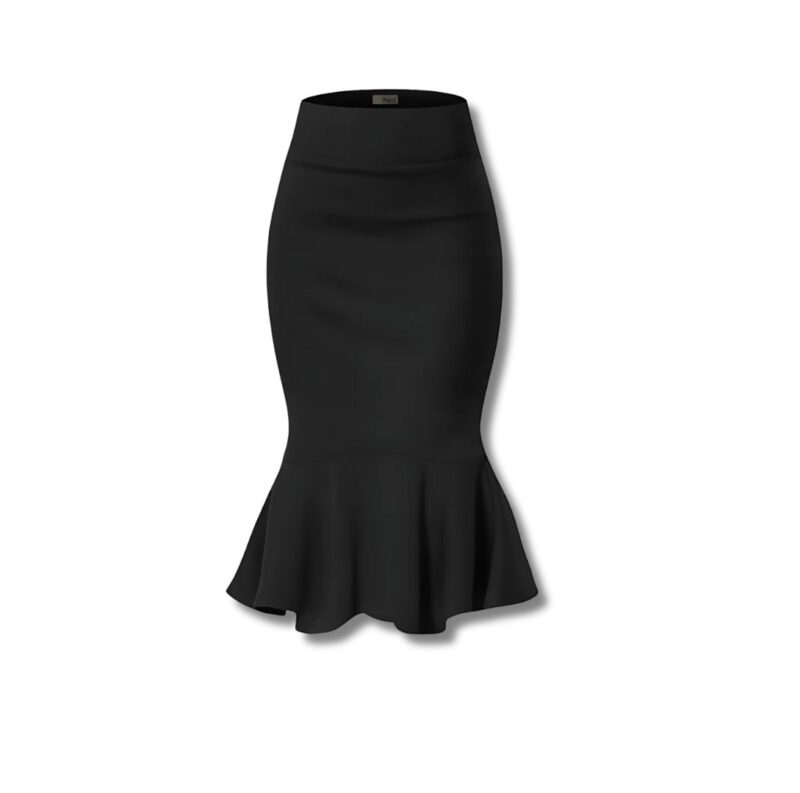 Nylon Pencil Skirt