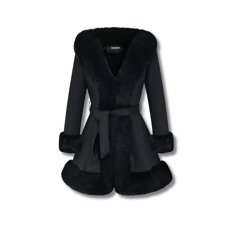 Faux Fur Suede Coat