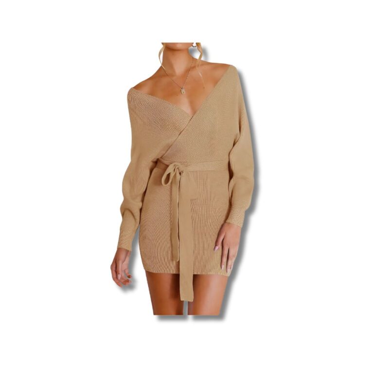 Wrap Sweater Dress