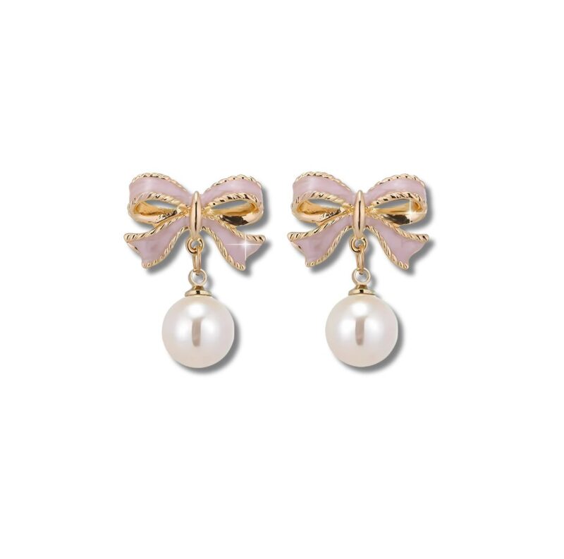 Bow Pearl Earrings